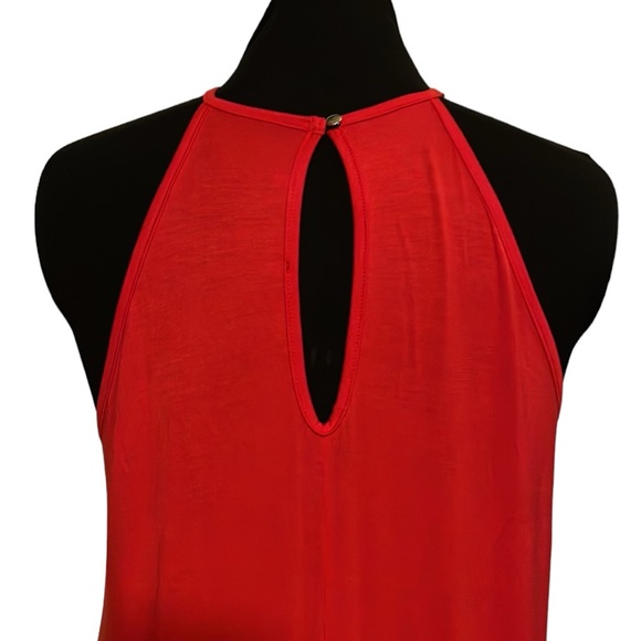 Women’s Red Crochet Maxi Dress - Picture 9 of 9